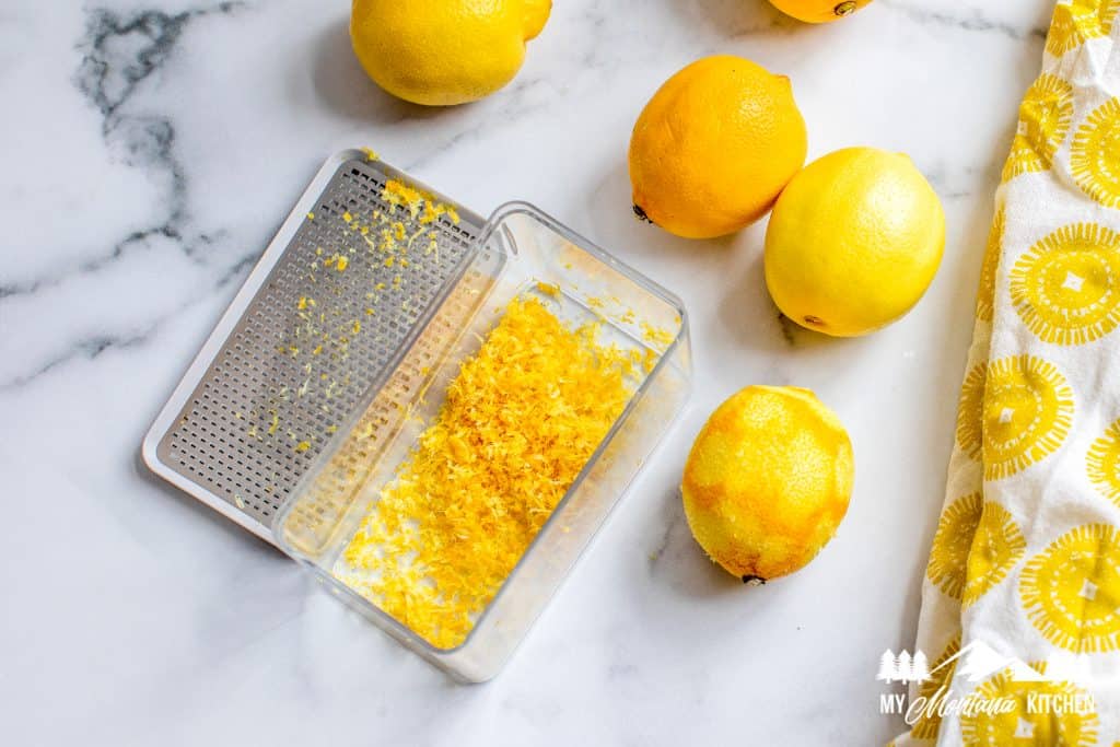 Ingredients for keto lemon curd