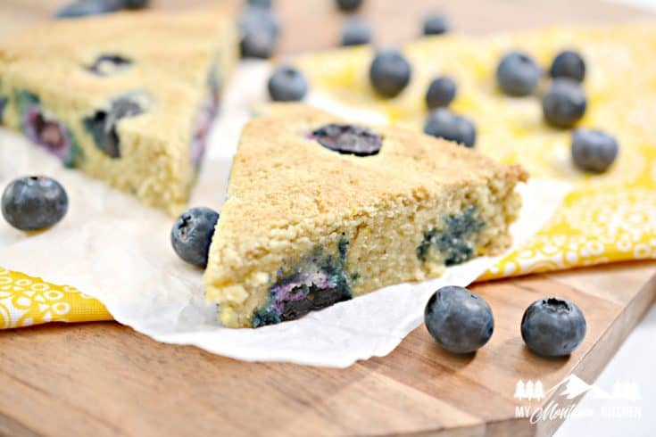 keto blueberry lemon scones