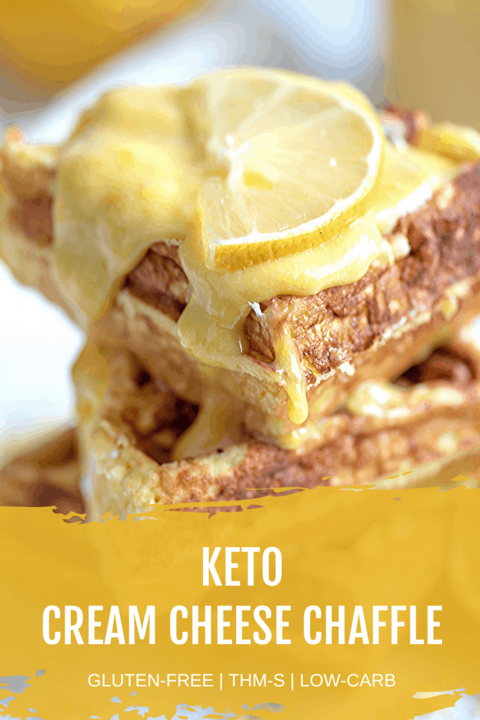 Keto Cream Cheese Chaffle Pin Image