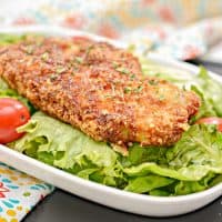 Image of air fryer Parmesan pork chop