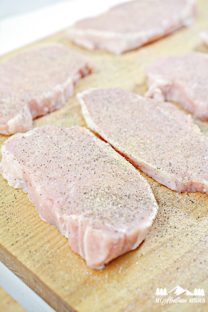 Ingredients for Air Fryer Pork Chops
