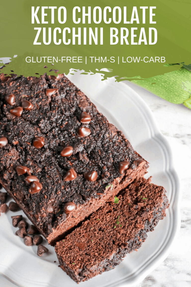 Low Carb Chocolate Zucchini Bread | Keto, THM-S, Gluten-Free