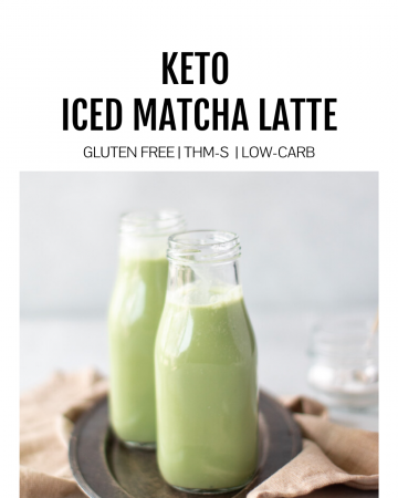 featured image for keto iced matcha latte