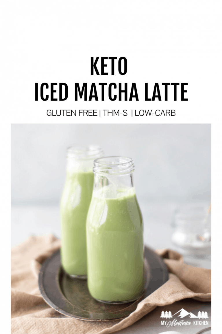 featured image for keto iced matcha latte