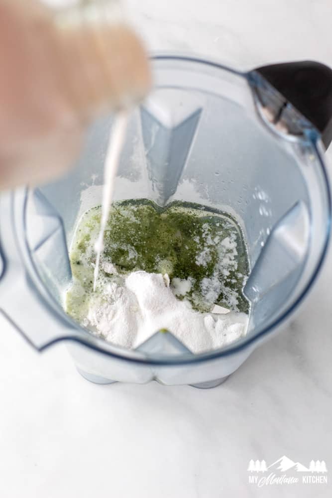 image of keto iced matcha latte