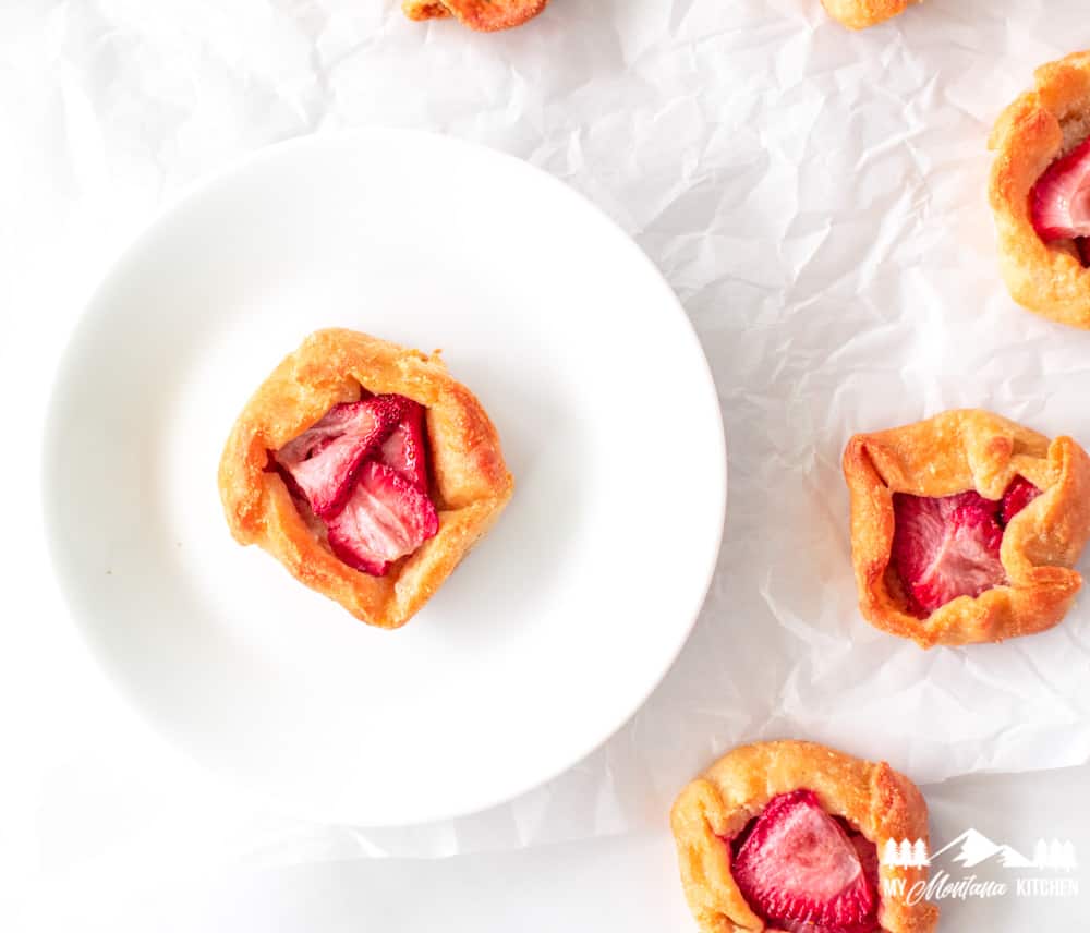 Low-Carb Strawberry Galettes