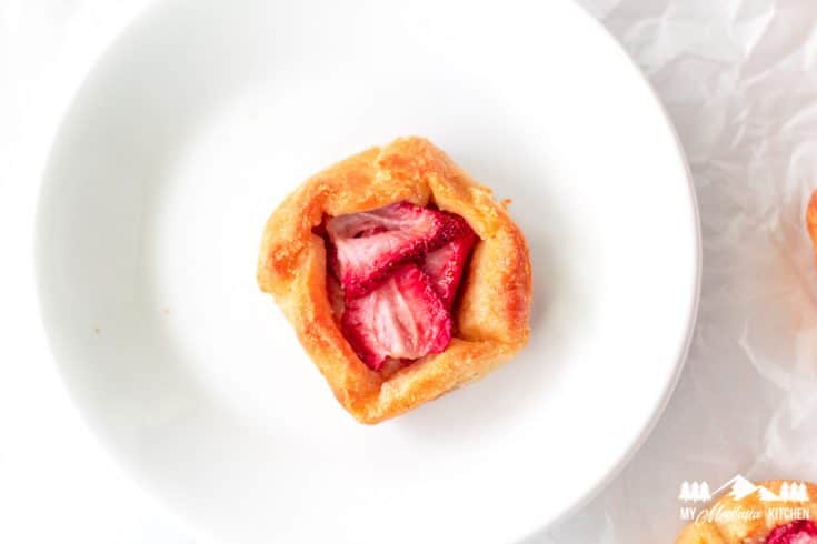 Low-Carb Strawberry Galettes