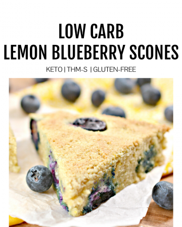 Keto Blueberry Lemon Scones Featured Image