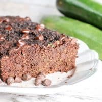 Image of low carb chocolate zuchinni bread