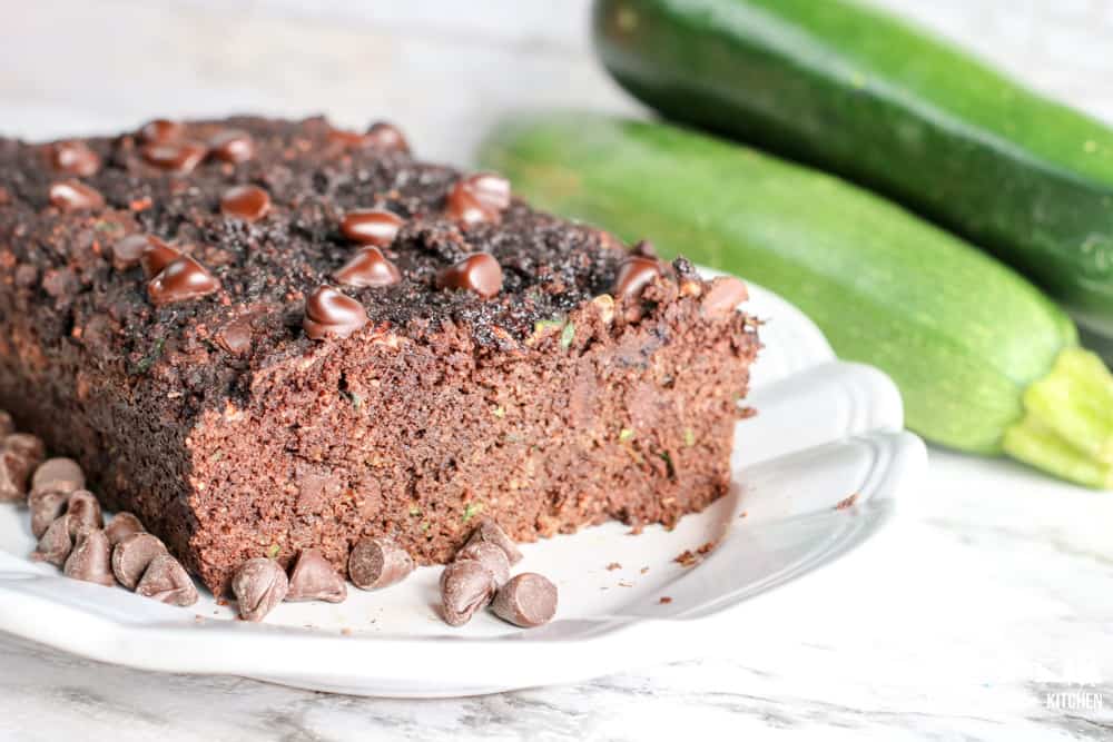 Image of low carb chocolate zuchinni bread