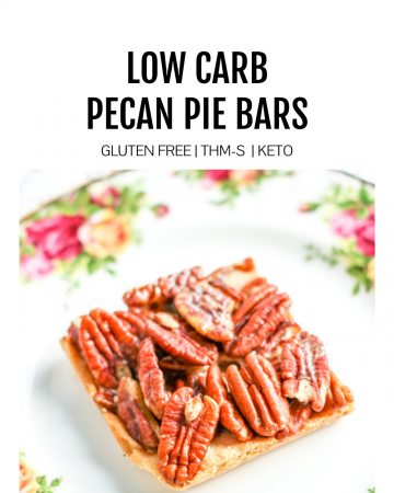 featured image low carb pecan pie bars