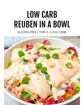 Featured image for low carb reuben in a bowl