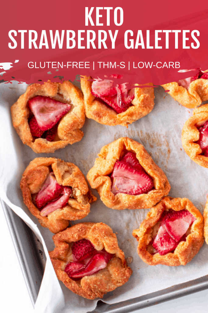Pin image for Keto Strawberry Galettes