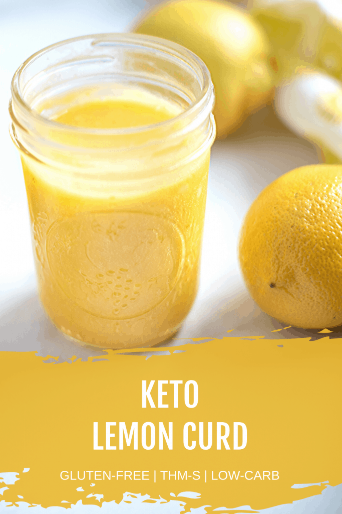 keto lemon curd pin image