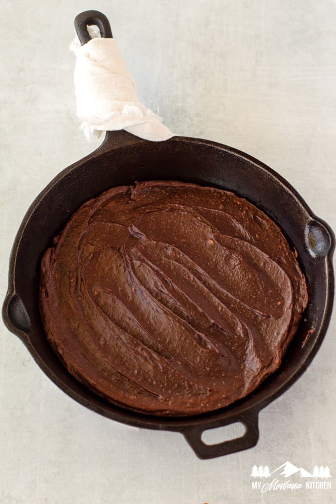 low carb skillet brownie