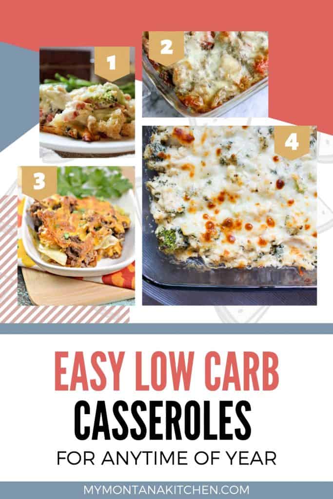 easy low carb casseroles pinterest image