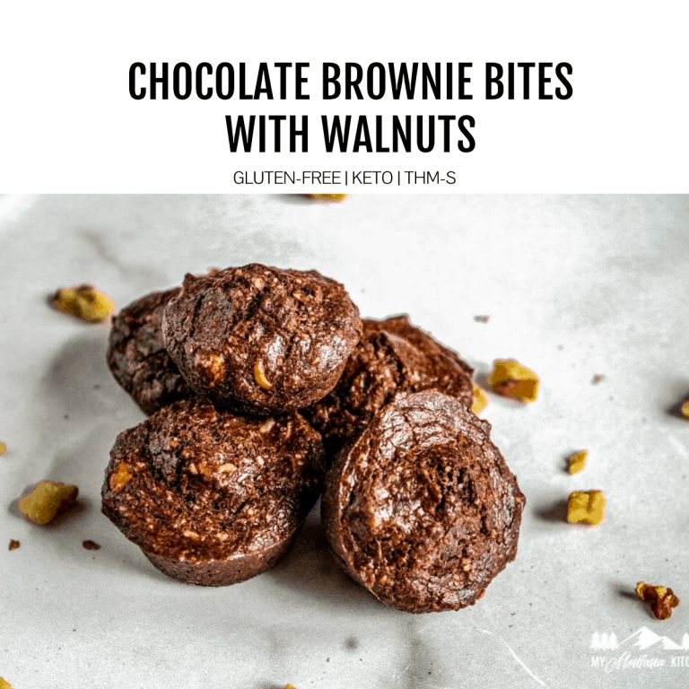 Keto Brownie Bites with Walnuts