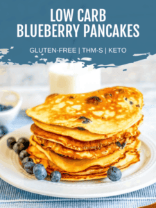 Low Carb Blueberry Pancakes