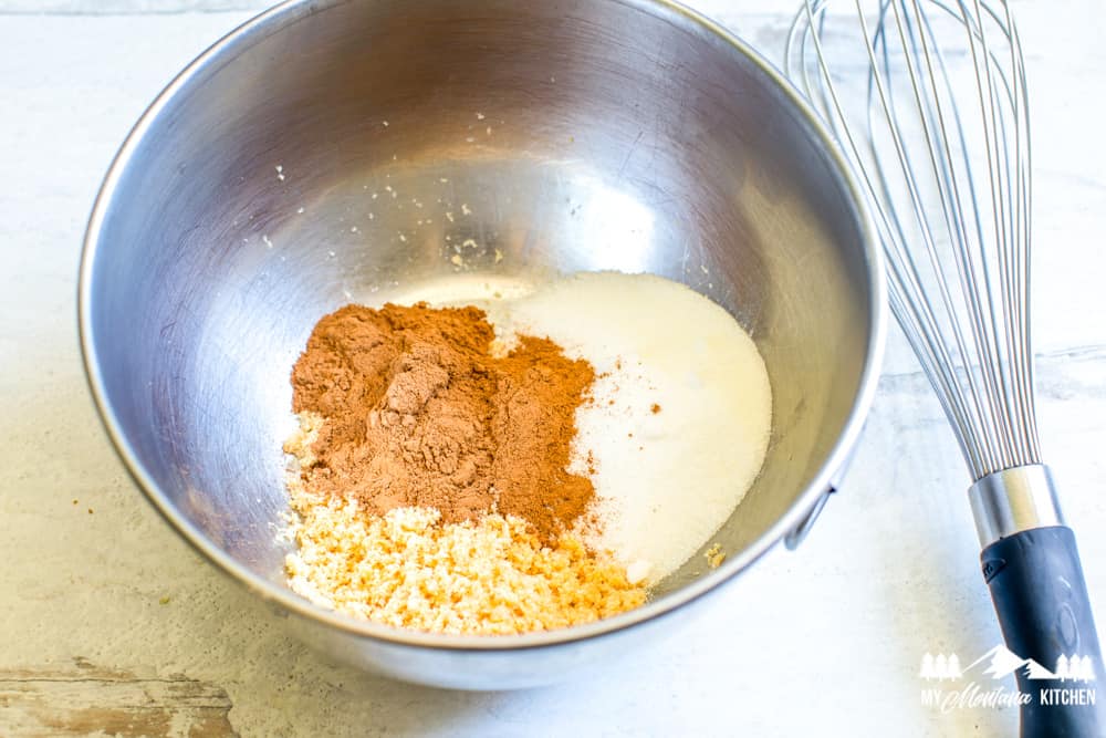 dry ingredients for churro fat bombs