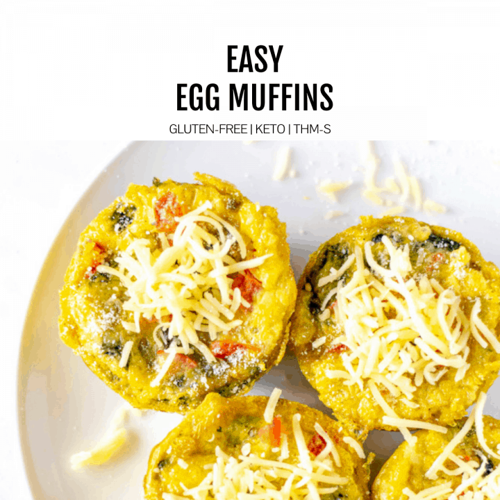 Keto Egg Muffin Cups | Perfect Meal Prep, THM-S, Low-Carb