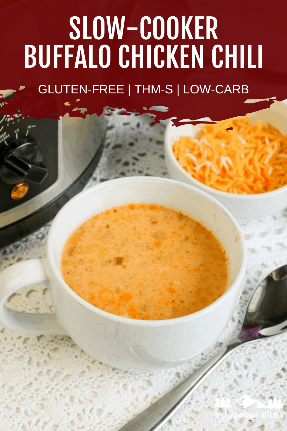 Whip up a batch of this popular slow cooker low carb buffalo chicken soup. This buffalo soup uses pantry essentials to whip up a comforting buffalo chicken soup that carries a little kick of flavor.