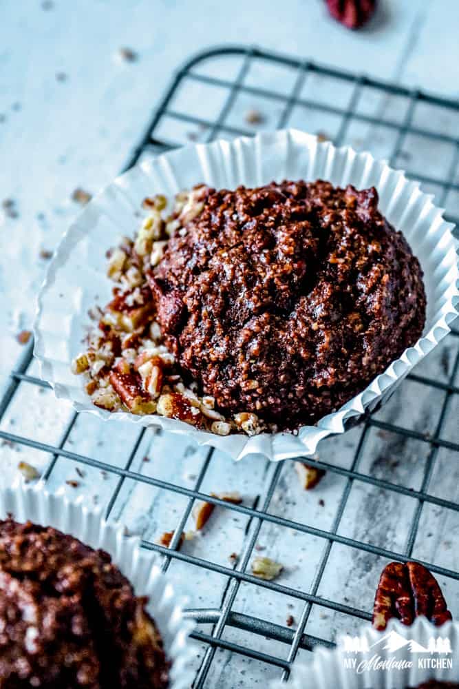 Keto Chocolate Pecan Muffins