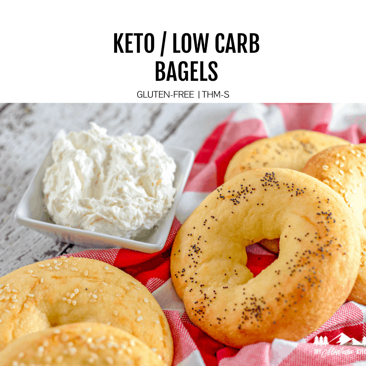 5 ingredients is all you need to make a homemade keto bagel. Top your bagels with whatever you want. A low carb bagel that is also gluten free and so simple to make.