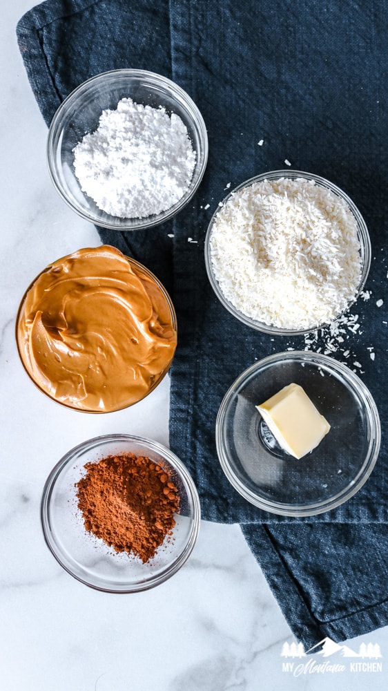 keto no-bake cookie ingredients