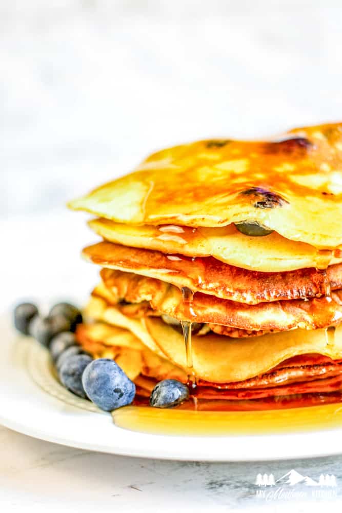 blueberry pancake stack