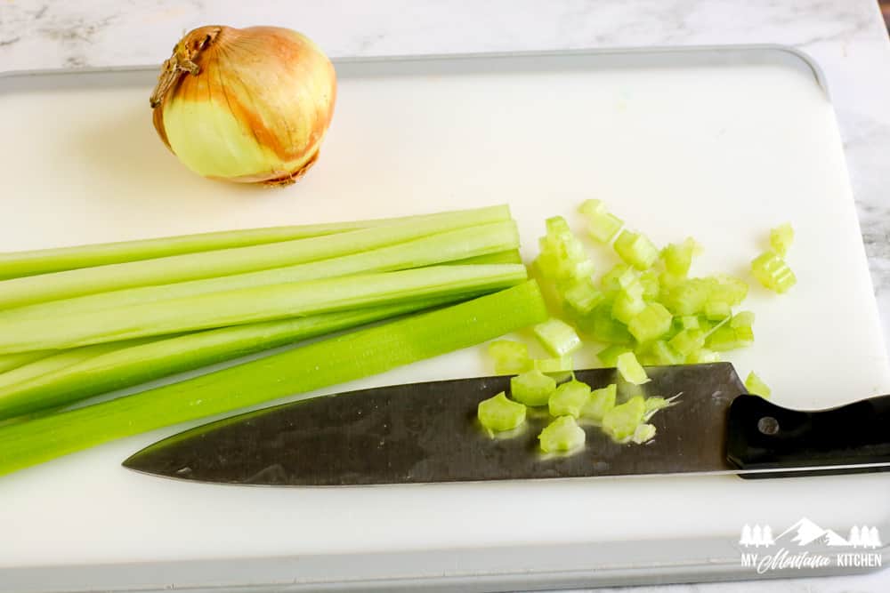 Vegetables - Celery and onions