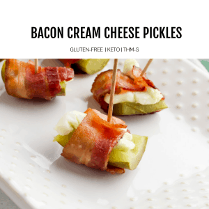 Bacon and Cream Cheese Pickles