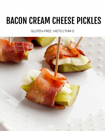 Bacon and Cream Cheese Pickles