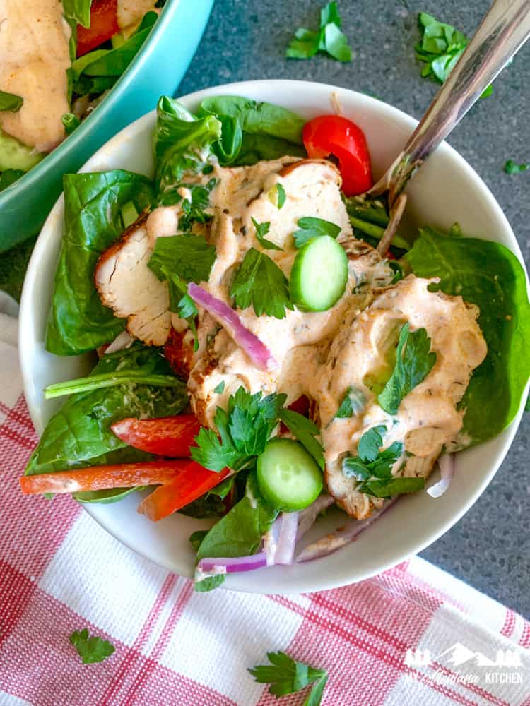 Grilled Buffalo Chicken Salad