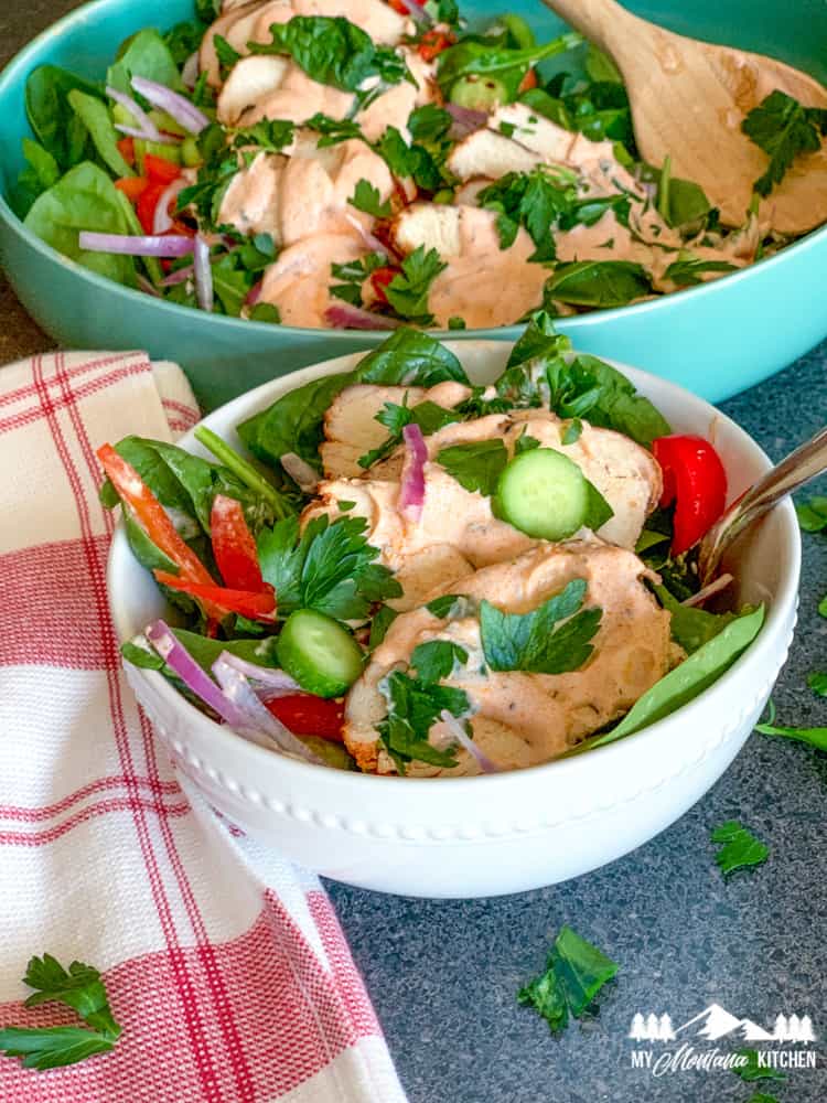 Grilled Buffalo Chicken Salad