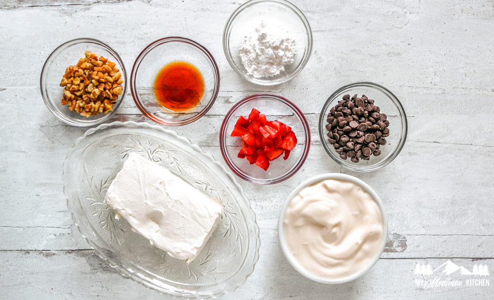 Ingredients for Cheesecake Yogurt Bark