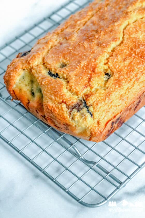 Keto Blueberry Bread Low Carb Blueberry Bread