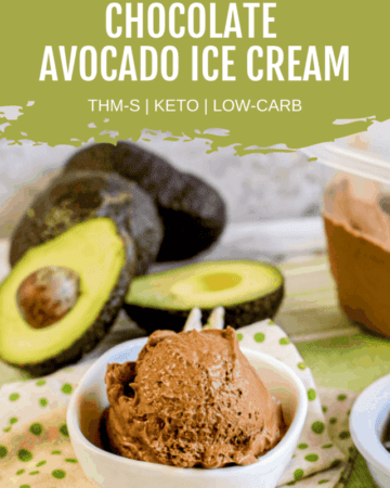 Chocolate Avocado ice cream is a delicious way to eat avocado! No ice cream maker needed for this low-carb ice cream recipe!