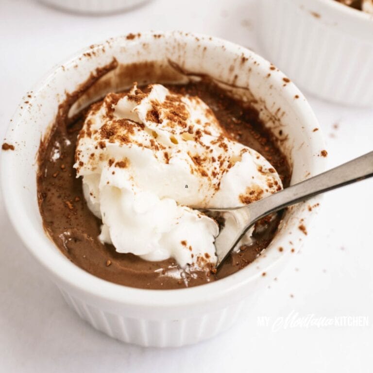 5-Ingredient Low Carb Chocolate Pudding (Dairy Free)