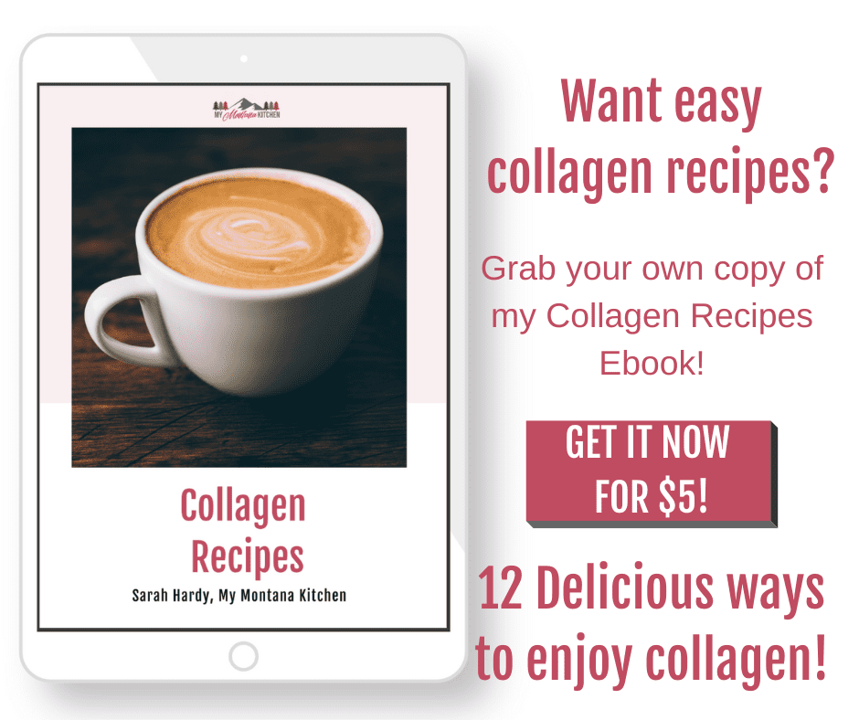 collagen recipes ebook mockup on tablet