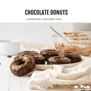 chocolate donuts on white plate