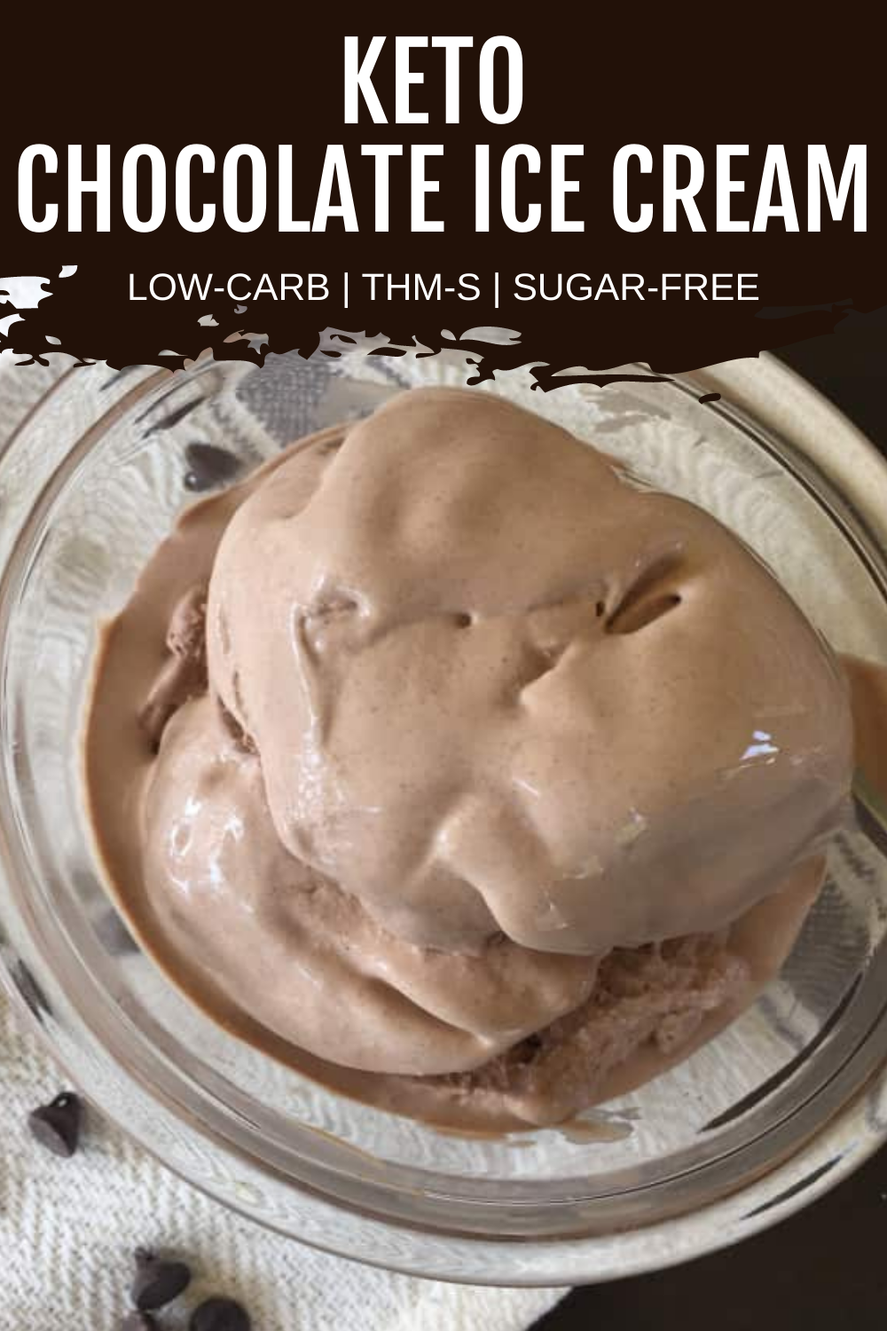 Homemade Sugar Free Chocolate Ice Cream