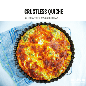 baked keto crustless quiche