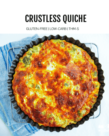 baked keto crustless quiche