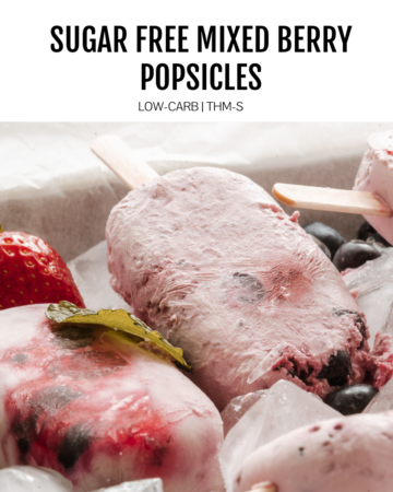 homemade mixed berry popsicles