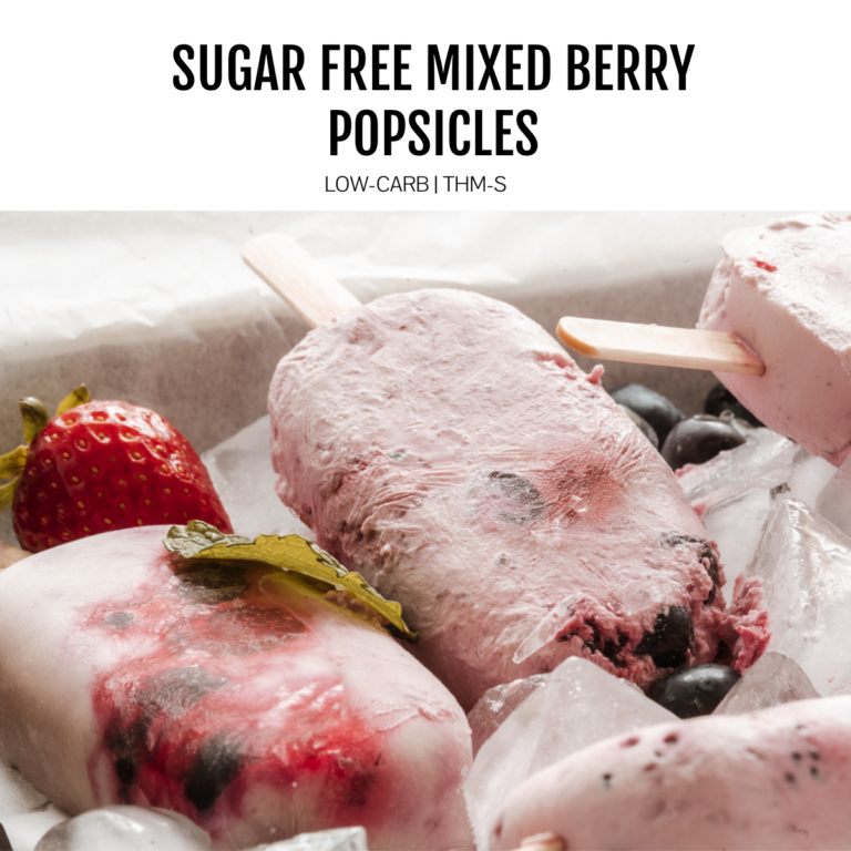 homemade mixed berry popsicles