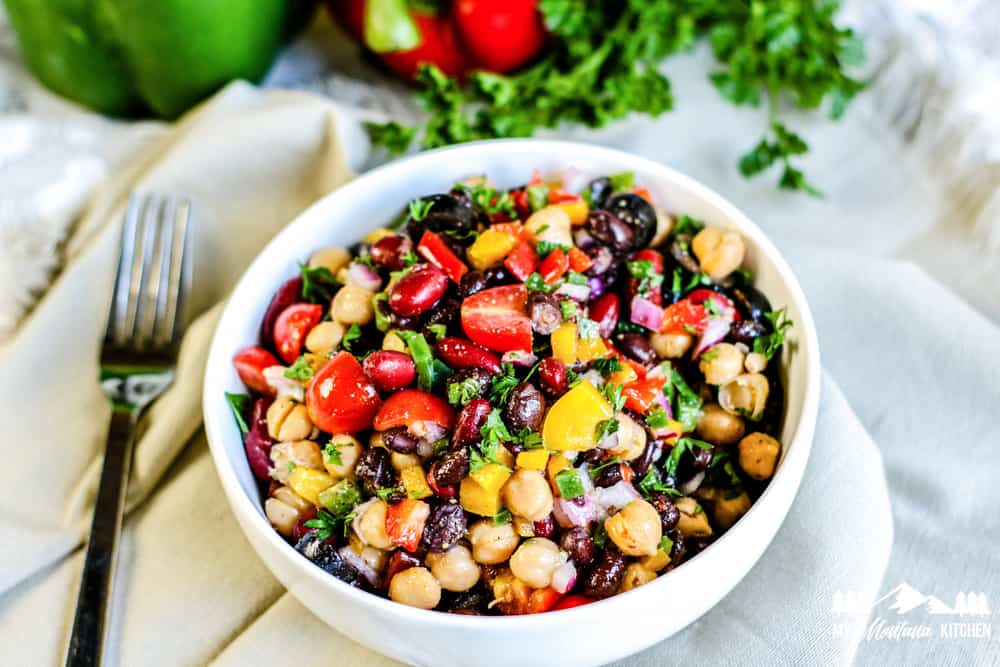 Rainbow Three Bean Salad | My Montana Kitchen