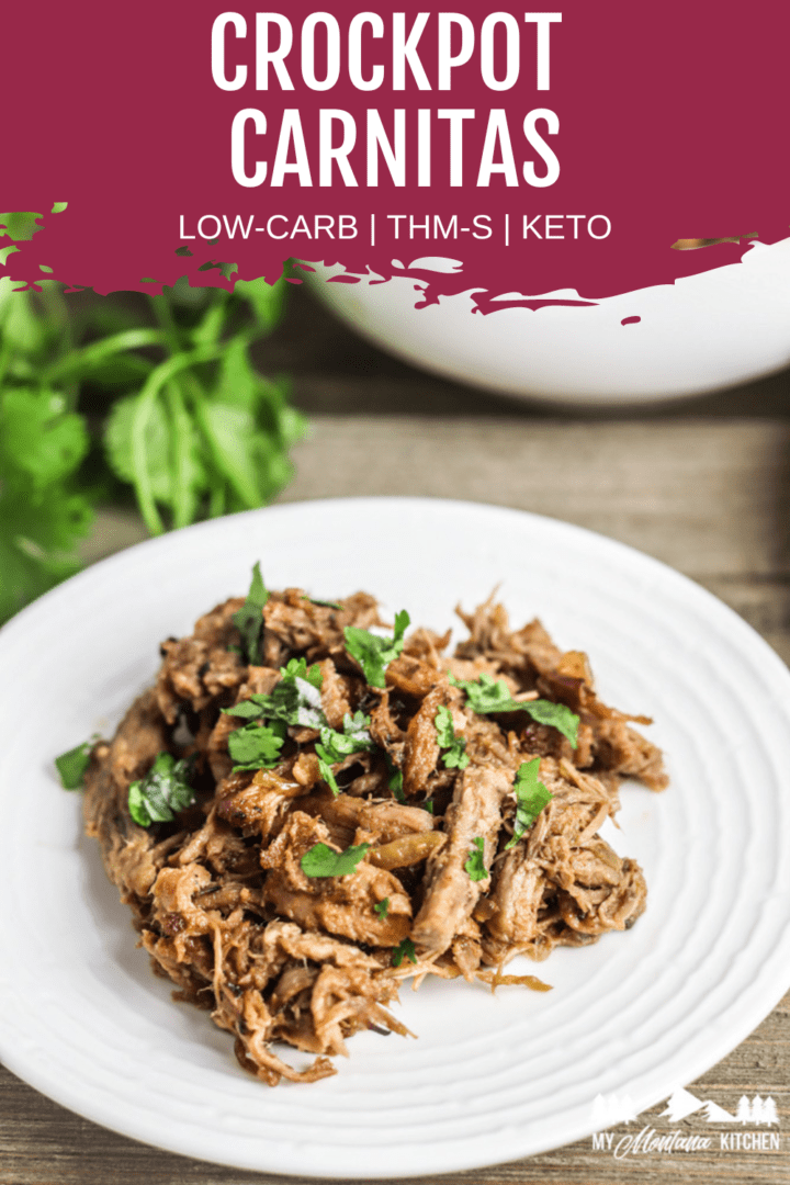 LowCarb SlowCooker Carnitas easy pork shoulder recipe