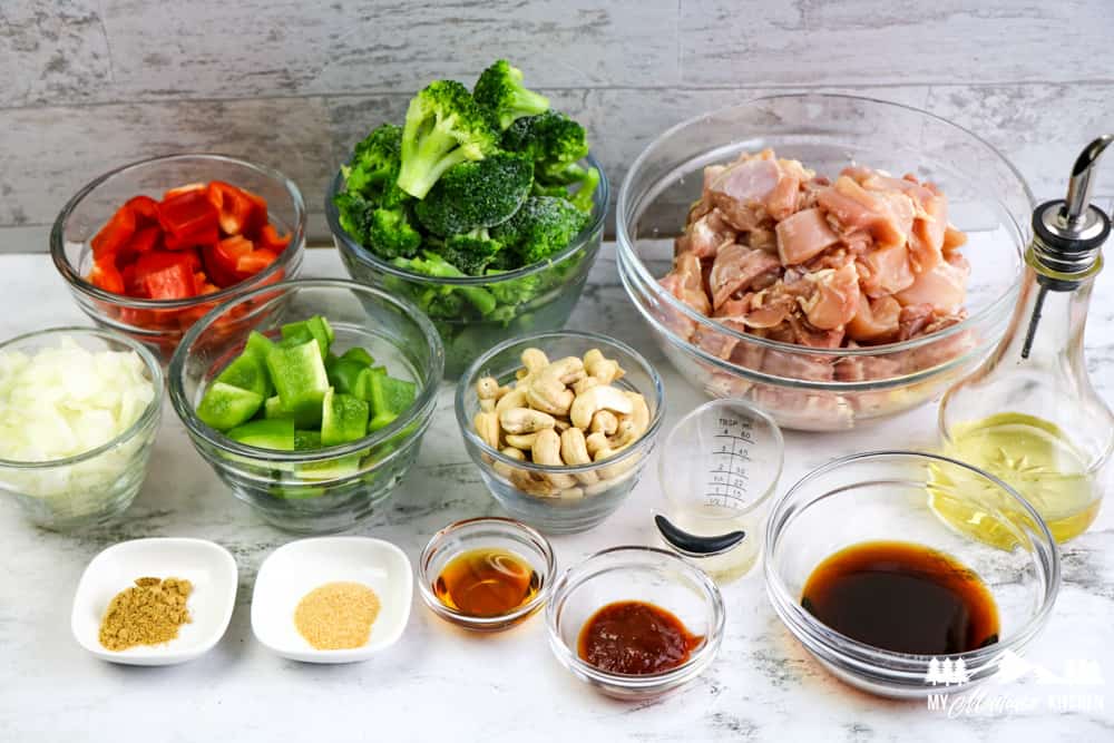 ingredients for cashew chicken