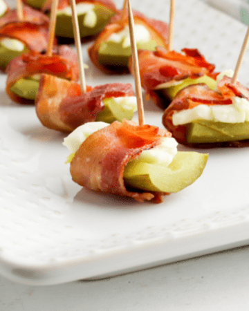 Bacon cream cheese pickles
