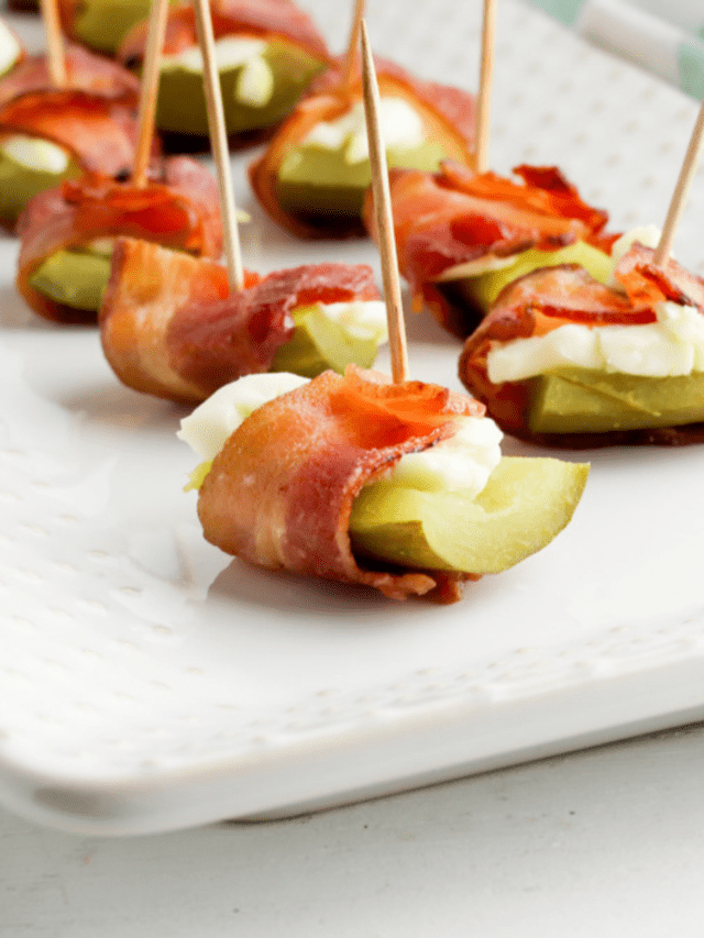 Bacon & Cream Cheese Pickles